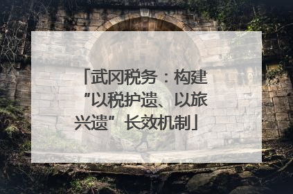武冈税务：构建“以税护遗、以旅兴遗”长效机制